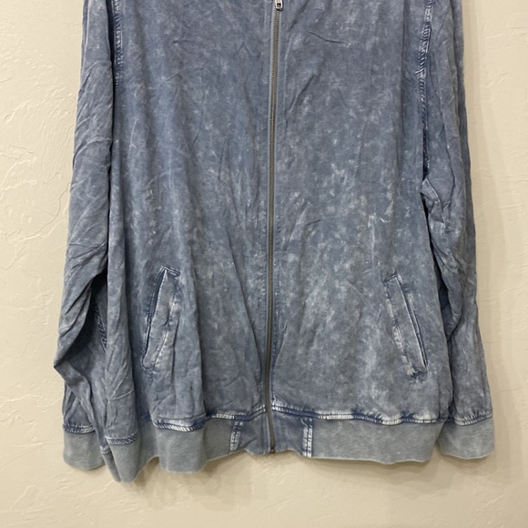 Torrid Blue Bomber Jacket - Picture 3 of 7